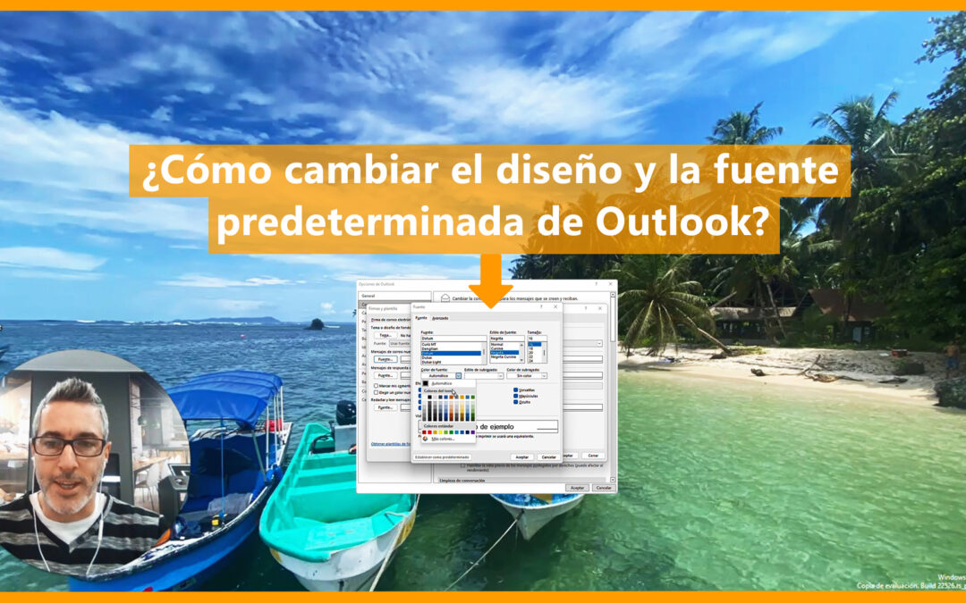 ¿Cómo cambiar el diseño y la fuente predeterminada de Outlook?
