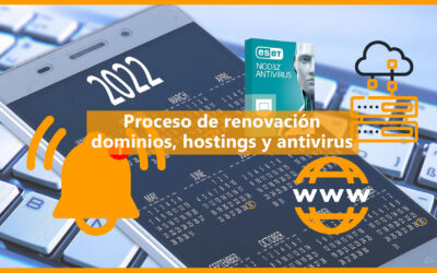 Proceso de renovación de tu dominio, hosting y antivirus
