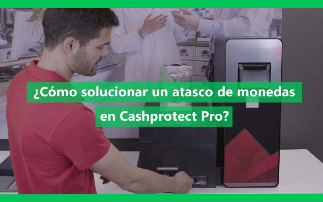 ¿Cómo solucionar un atasco de monedas en Cashprotect Pro?