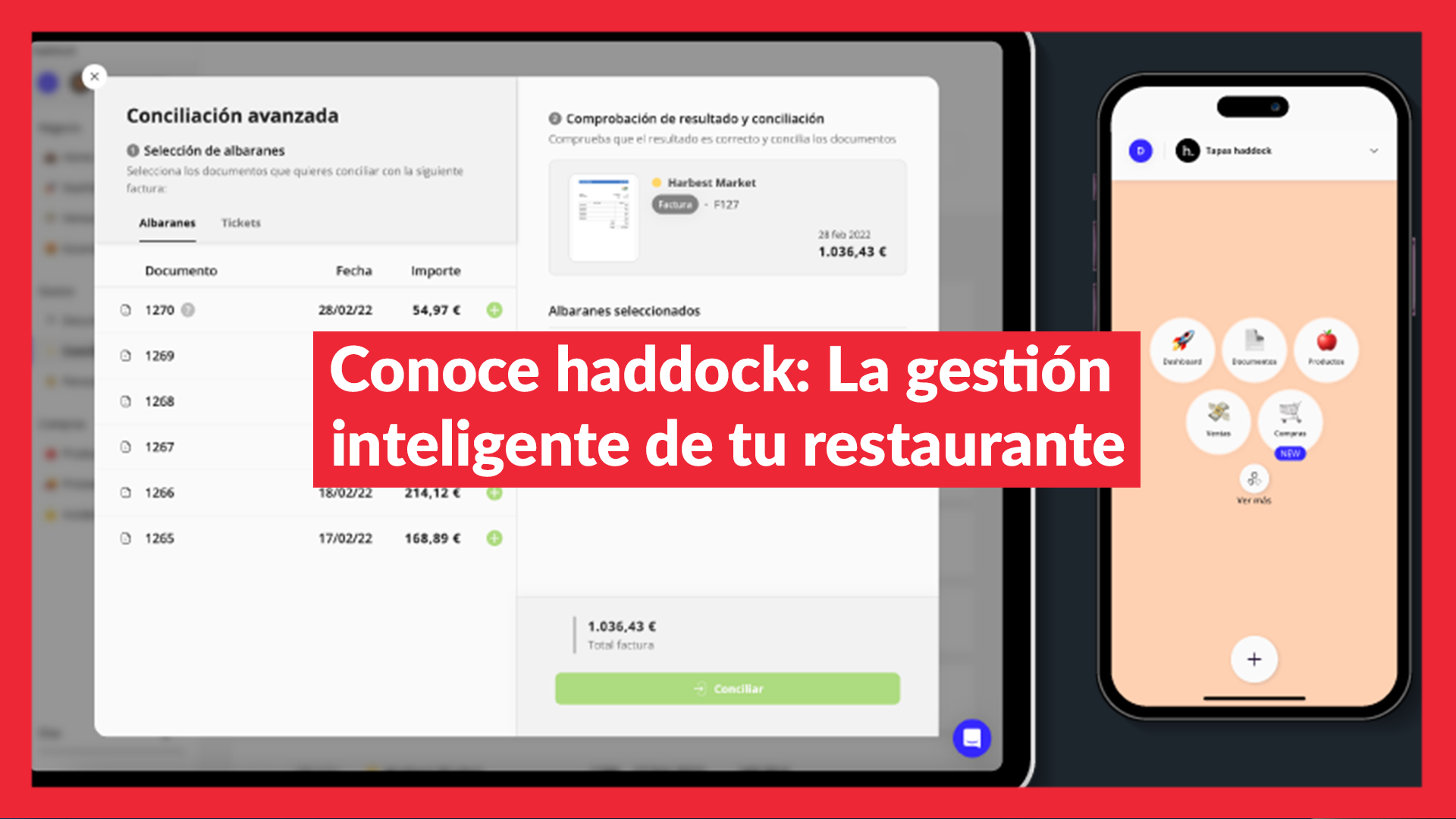 Conoce haddock La gestión inteligente de tu restaurante. edyma